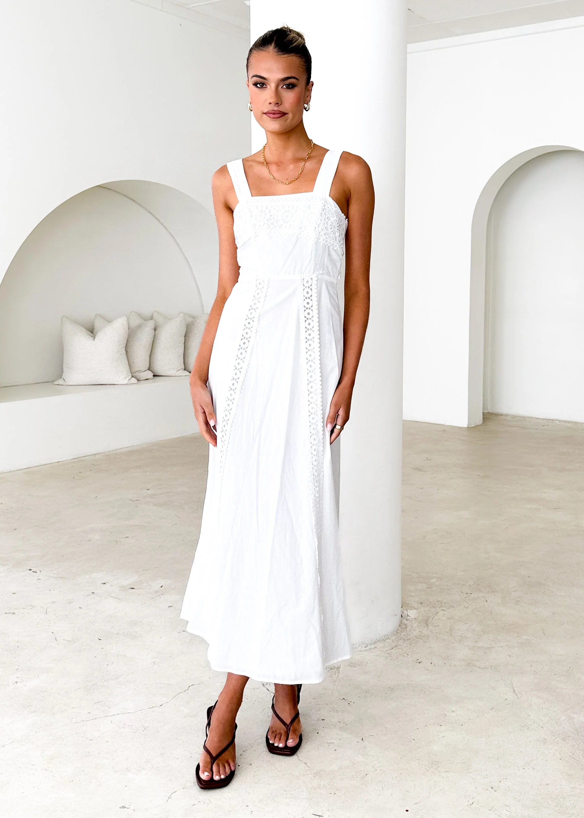 Palace Maxi Dress - Off White