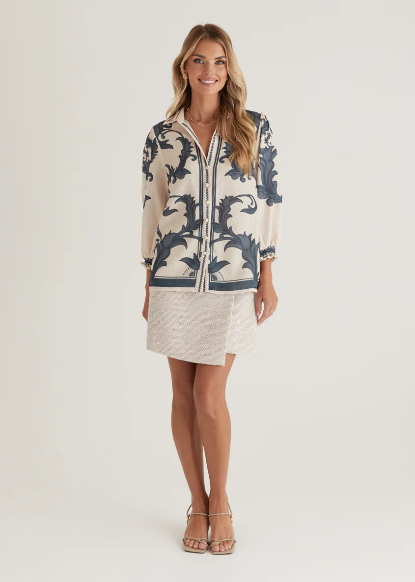 Bailee Shirt - Cream Zayna