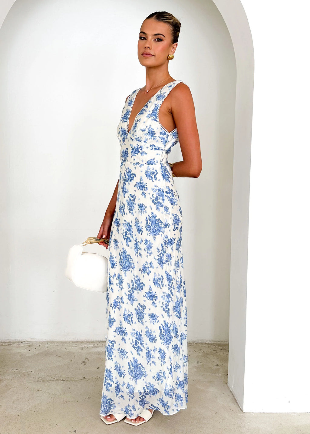 Fremont Maxi Dress - Blue Floral