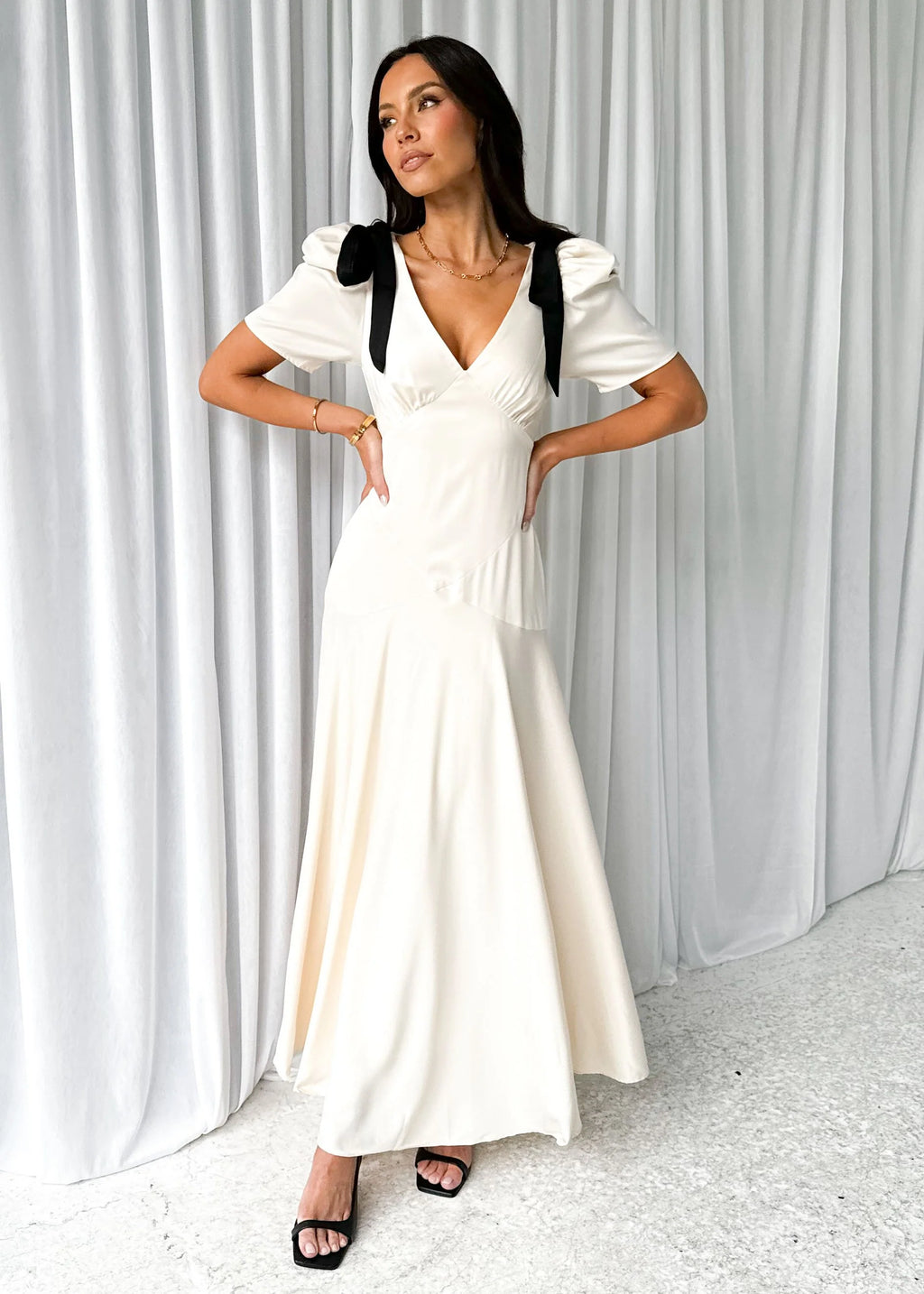 Ettara Maxi Dress - Cream