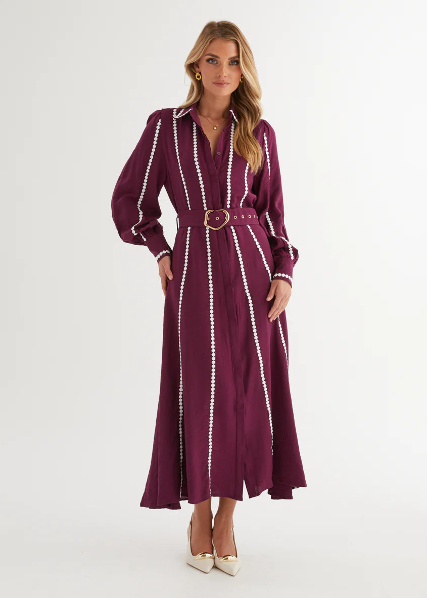 Nevaeh Maxi Dress - Plum