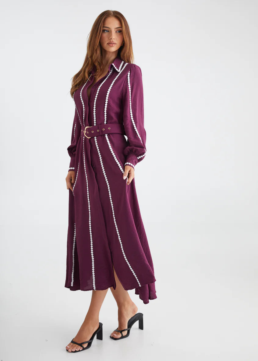 Nevaeh Maxi Dress - Plum