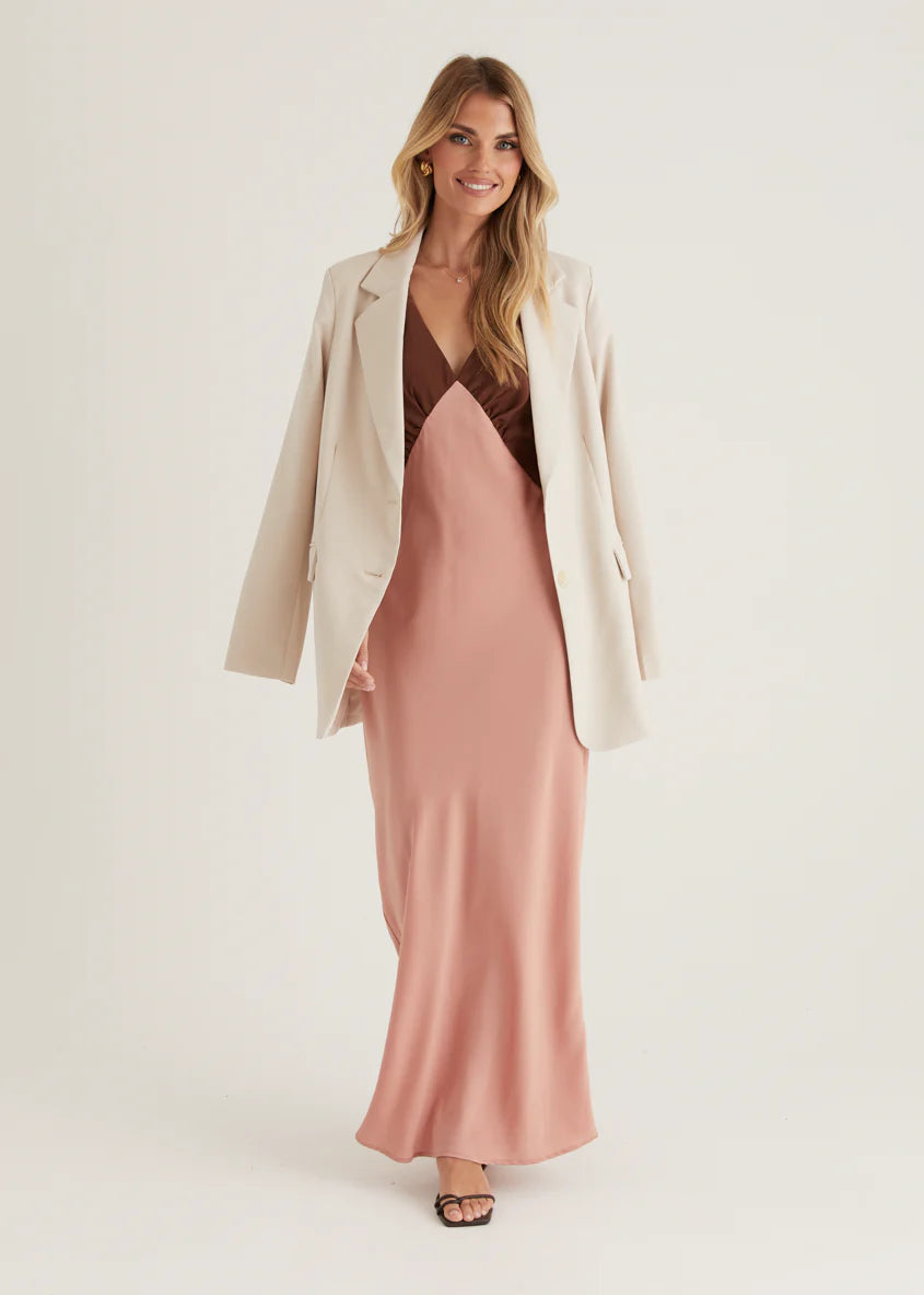 Taleena Maxi Dress - Chocolate Splice