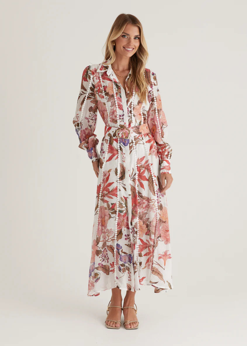 Springwood Maxi Dress - Red Native