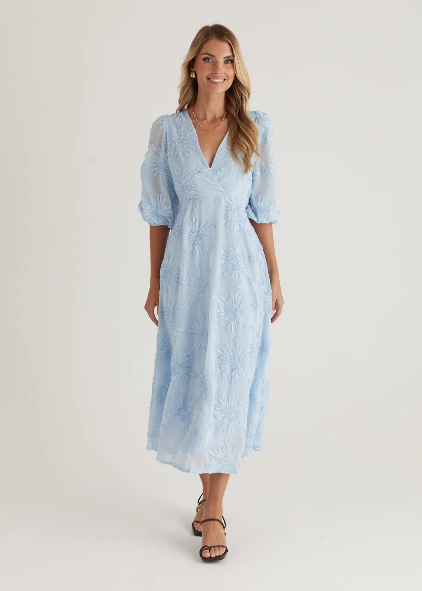 Bayside Midi Dress - Powder Blue