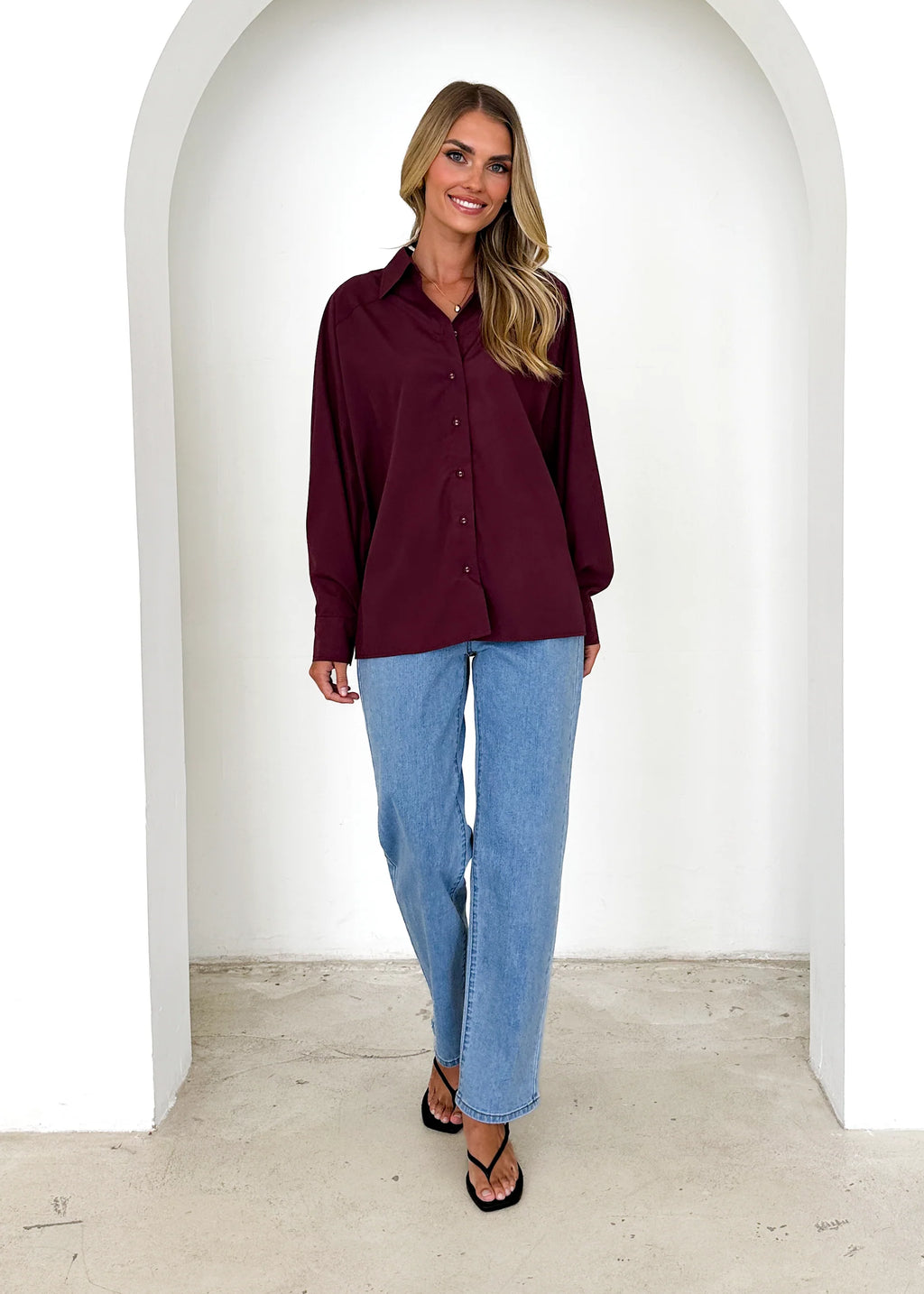 Kascade Shirt - Wine