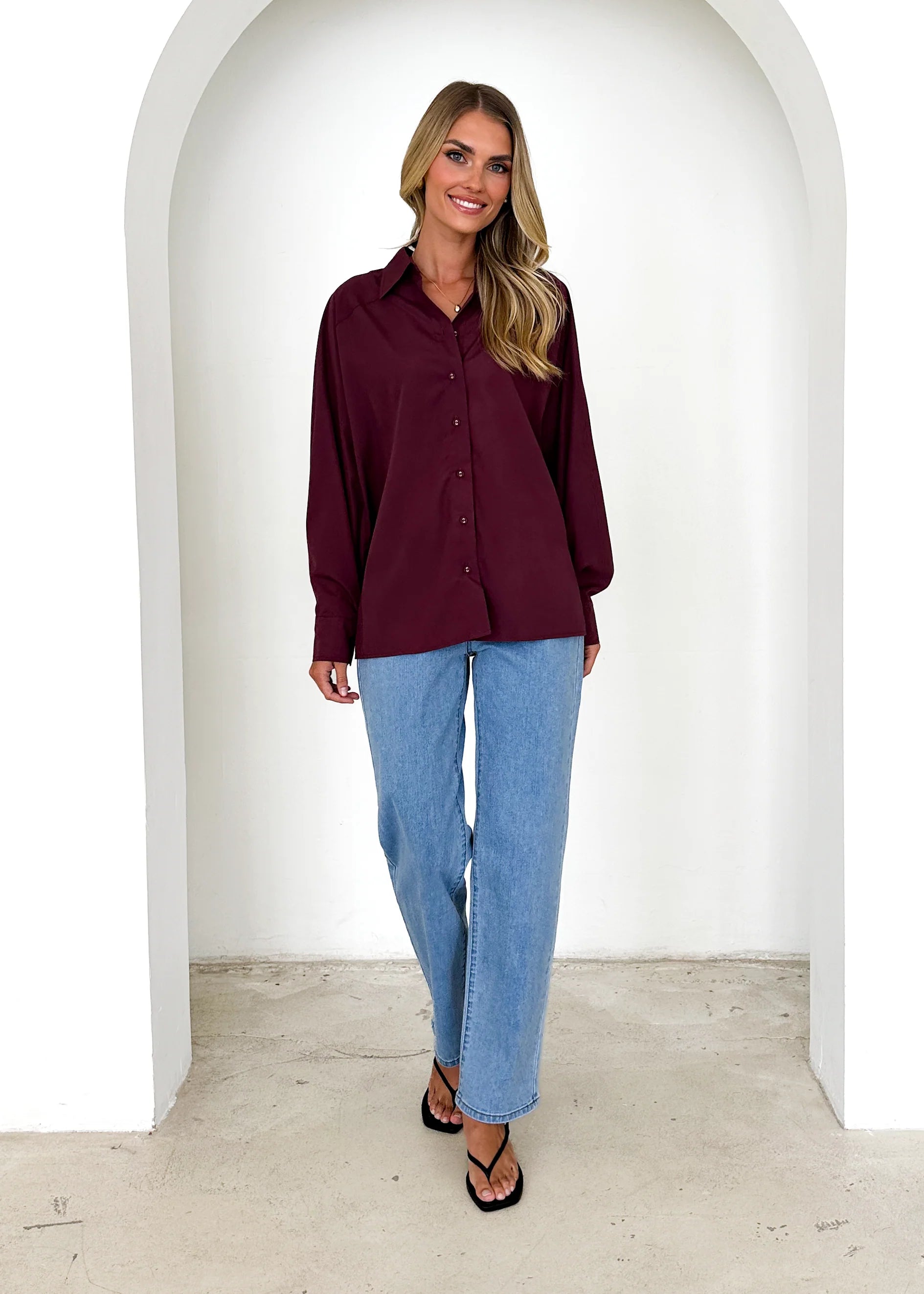 Kascade Shirt - Wine