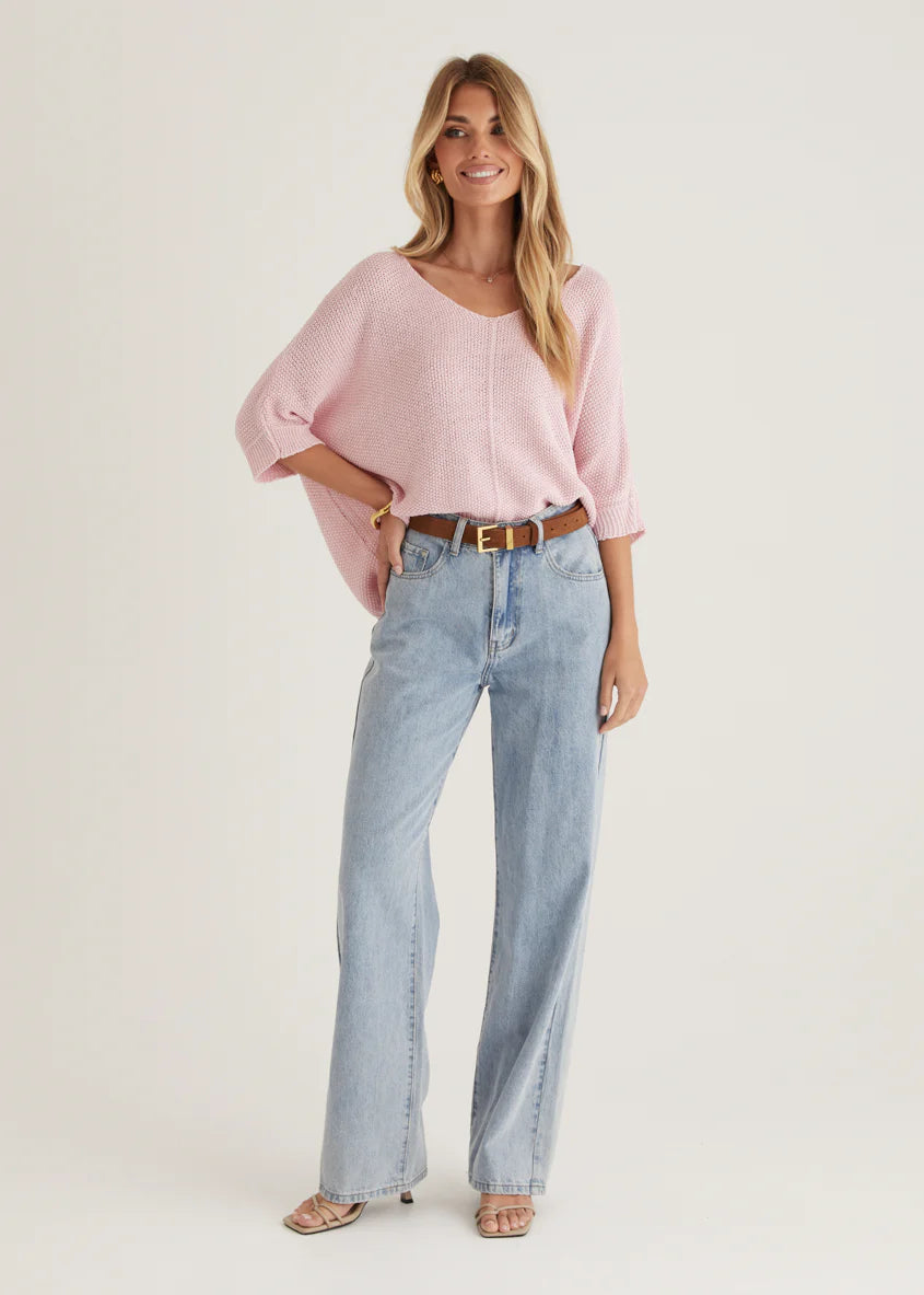 Kameron Knit Top - Blush