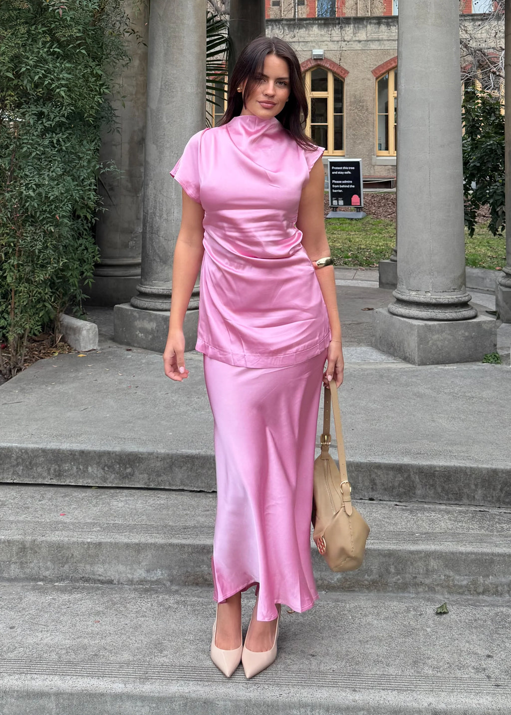 Solace Maxi Skirt - Pink