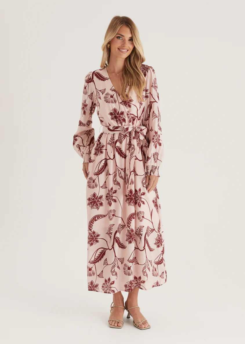 Runaway Maxi Dress - Blush Floral