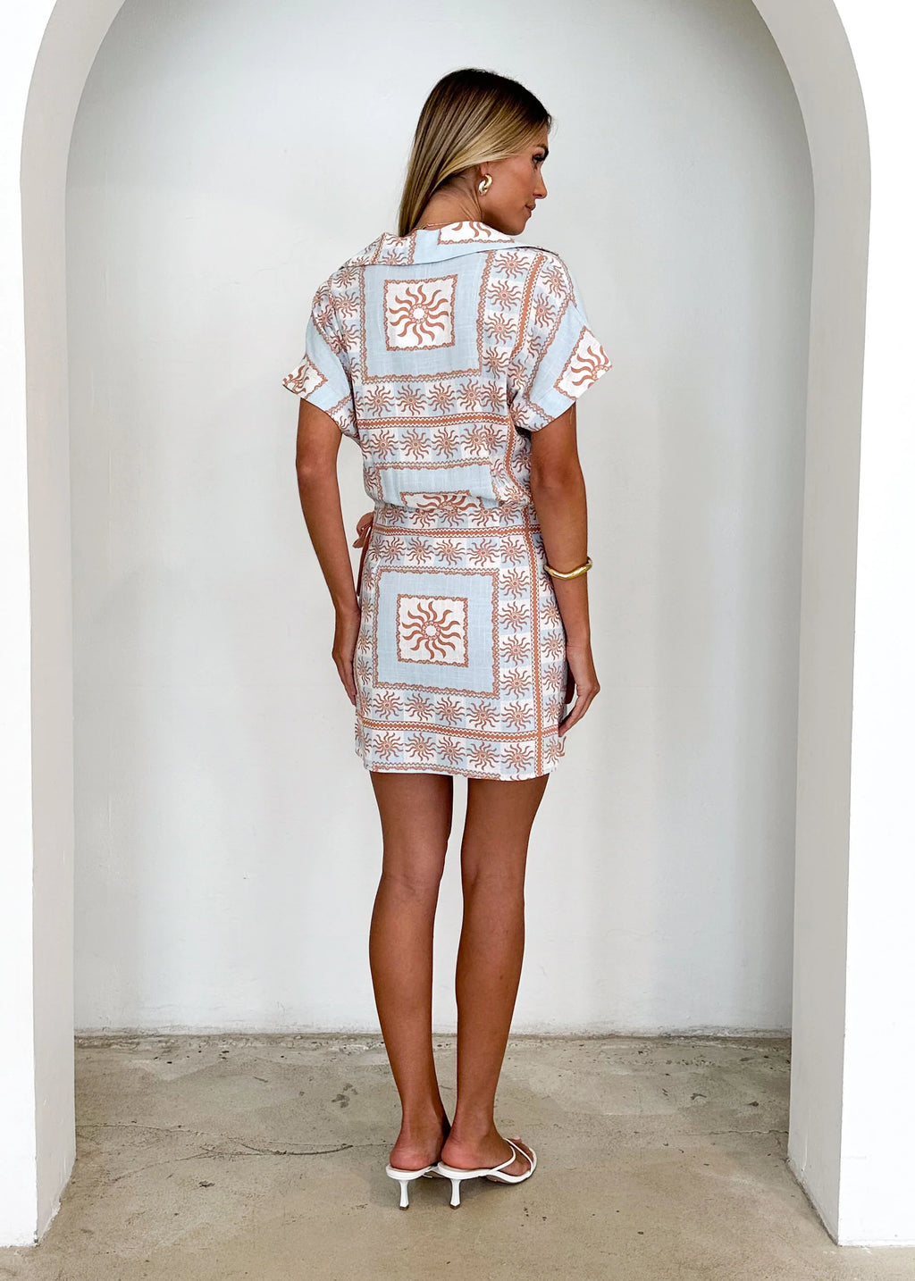 Daya Dress - Blue Flores