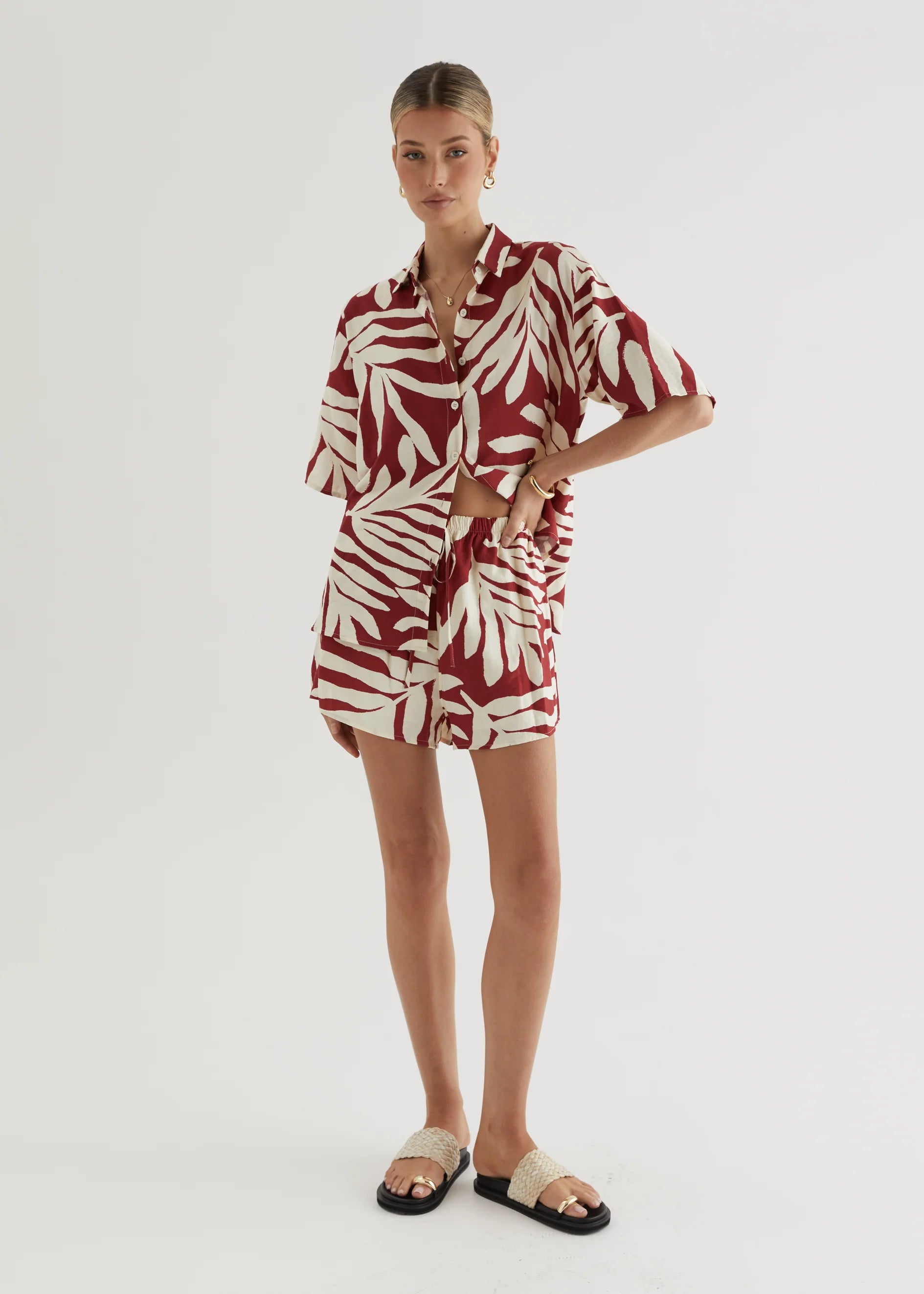 Tarshah Set - Ruby Leaf