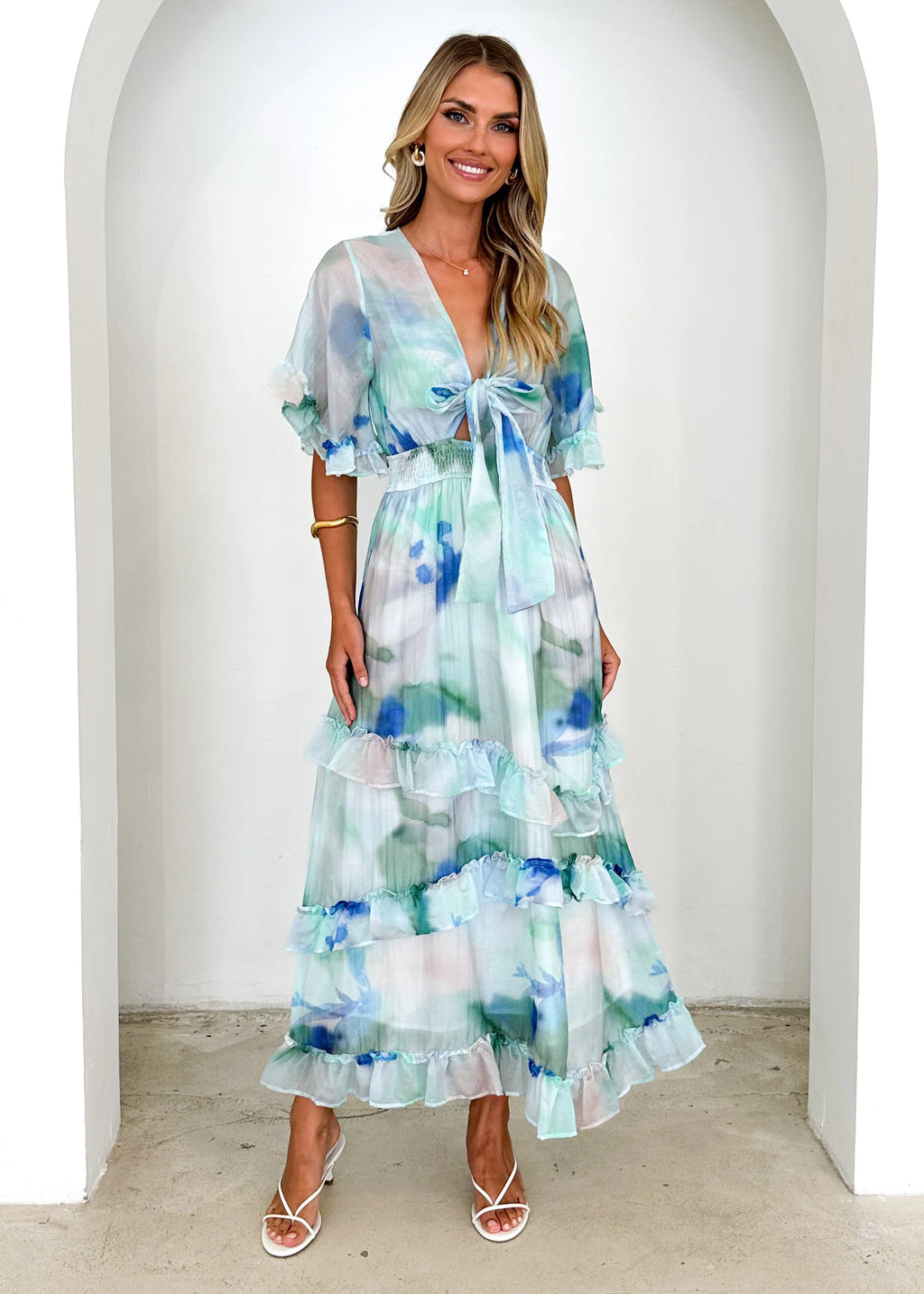 Hamilton Maxi Dress - Mint Haze