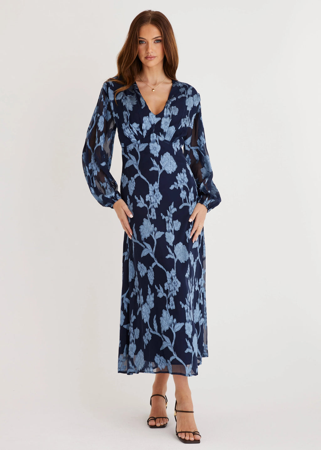 Primavera Maxi Dress - Blue Floral