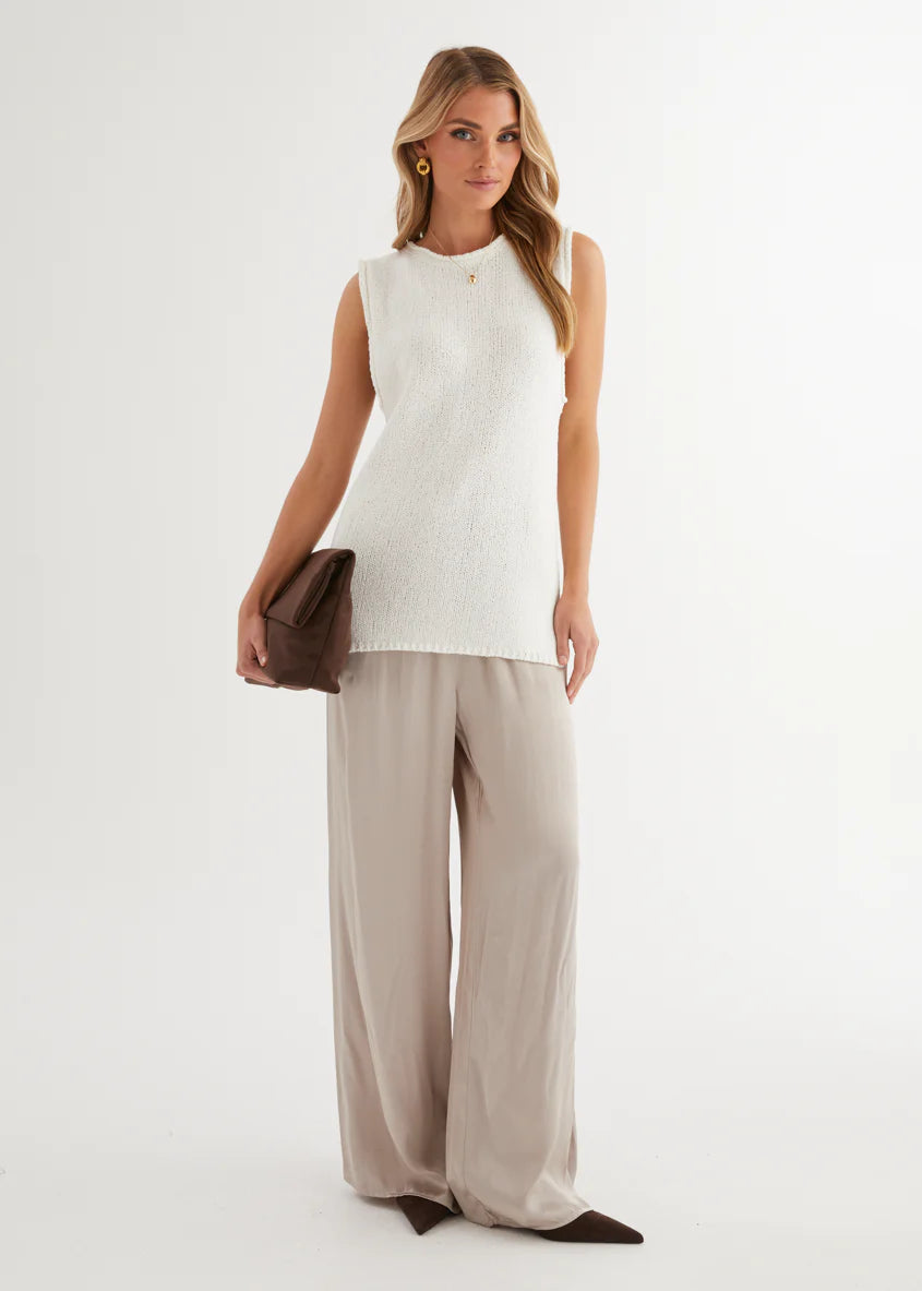 Zoeva Knit Top - Off White