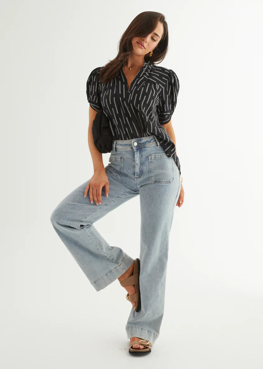 Becca Blouse - Liquorice