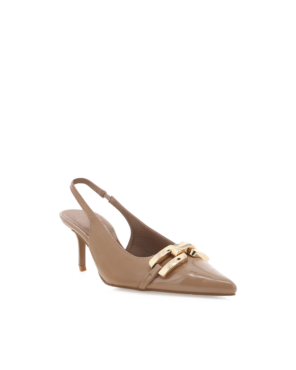 Dorothea Heels - Taupe Patent