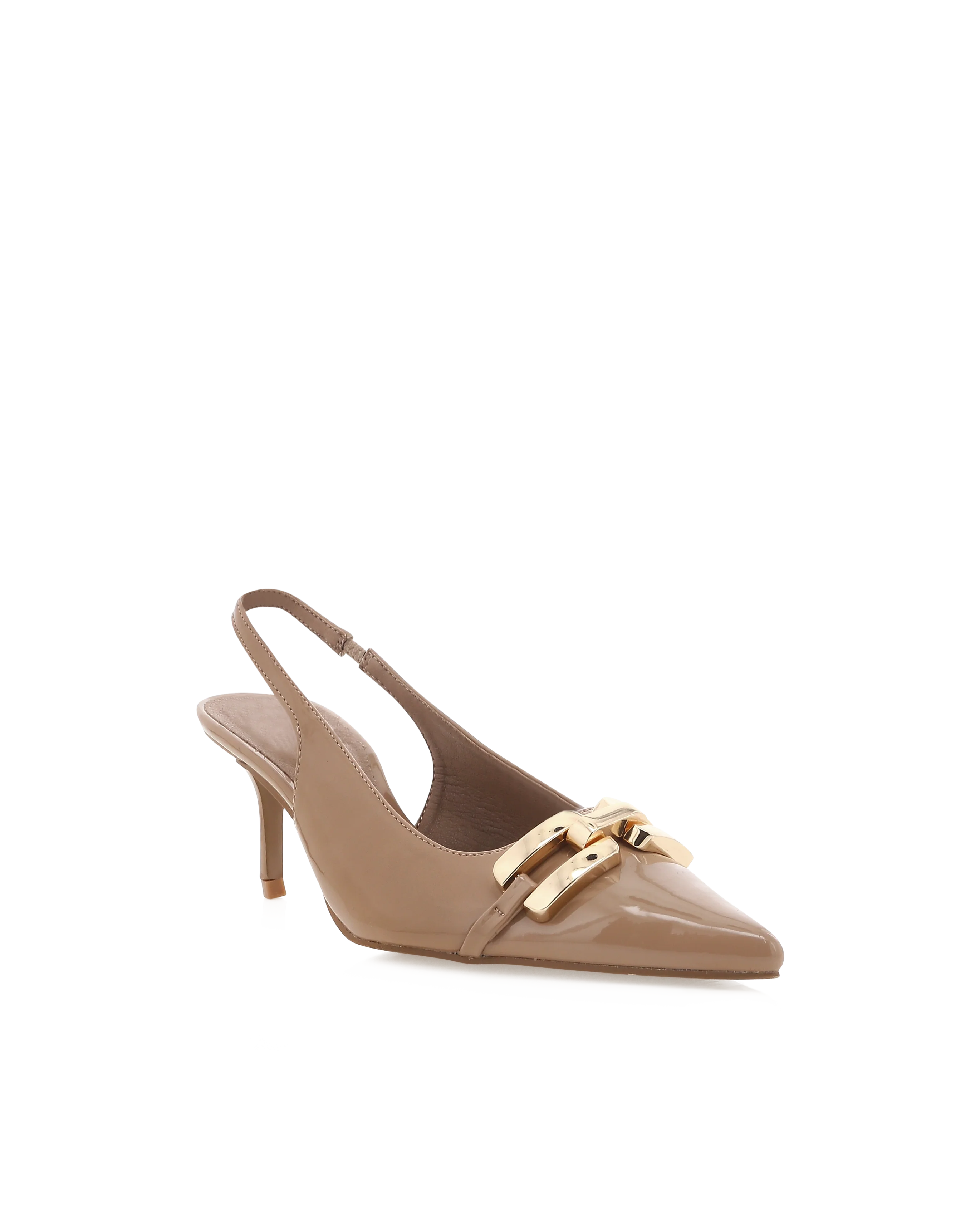 Dorothea Heels - Taupe Patent