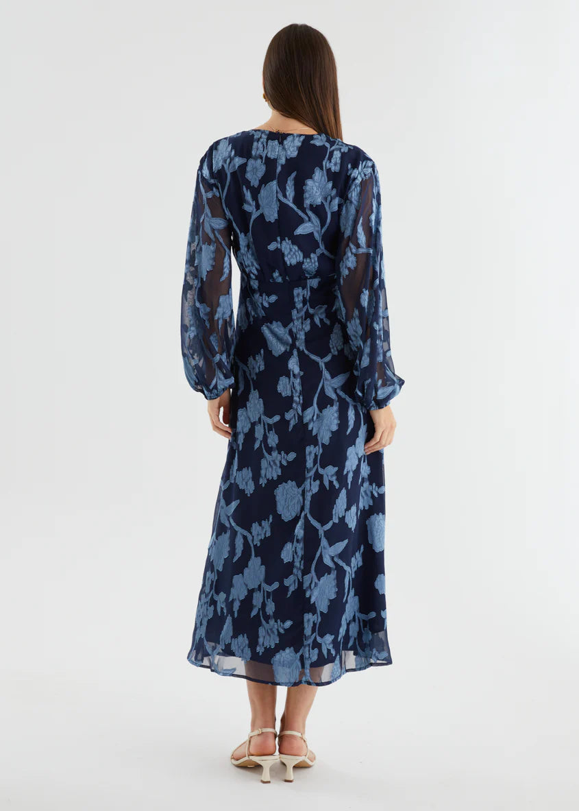 Primavera Maxi Dress - Blue Floral