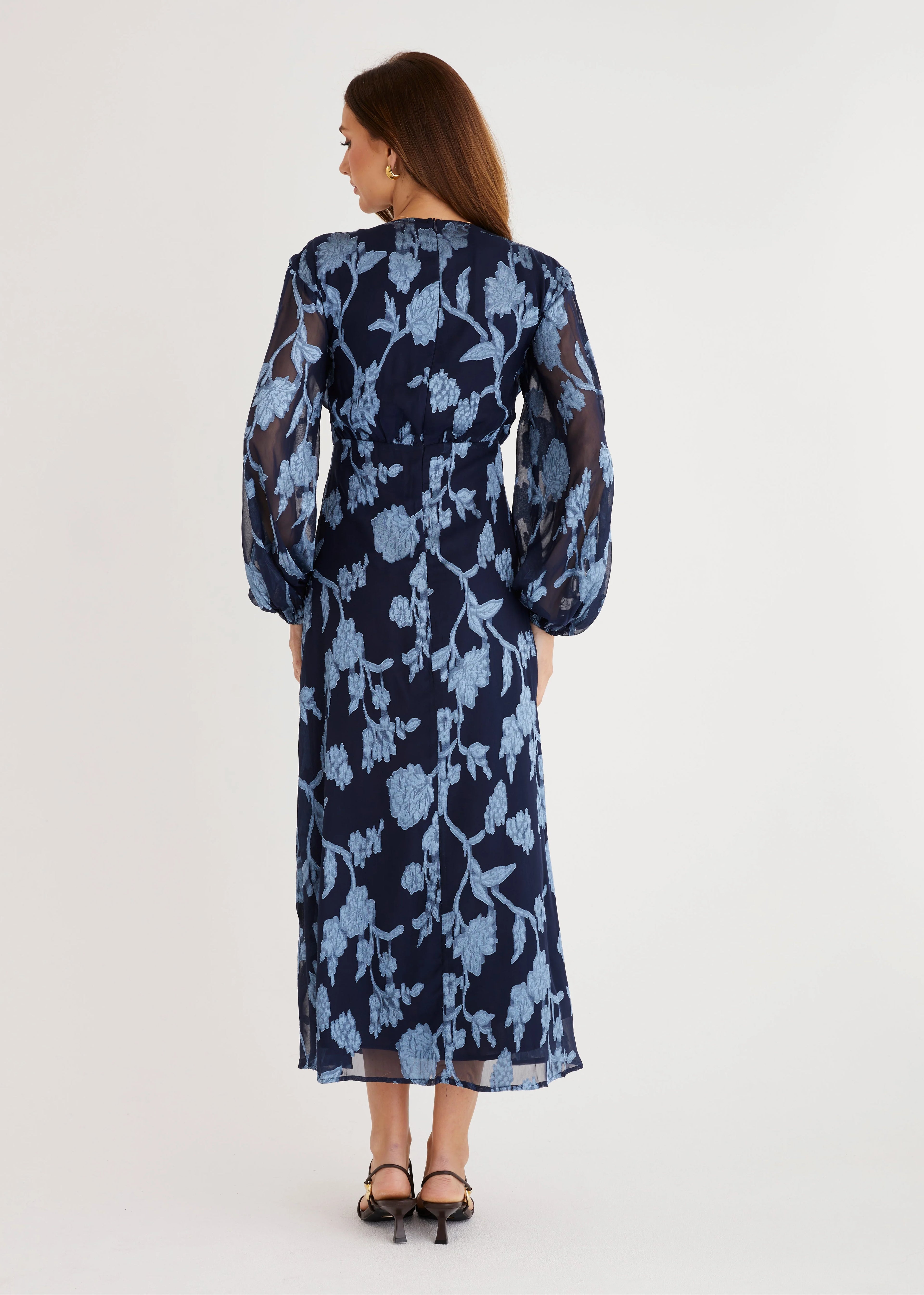 Primavera Maxi Dress - Blue Floral