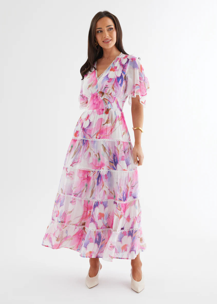 Tillie Maxi Dress - Pink Bouquet