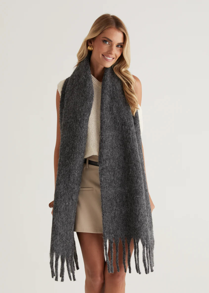 Charli Scarf - Charcoal
