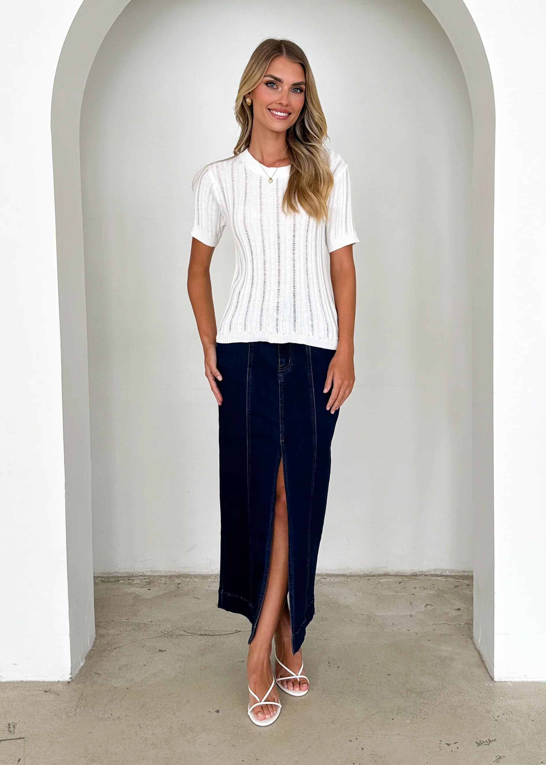 Sanoma Knit Top - Off White