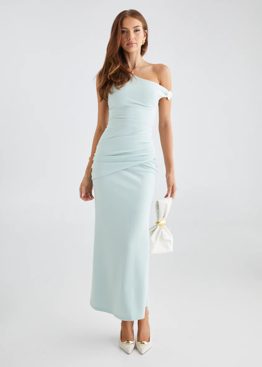 Moana Midi Dress - Mint Blue
