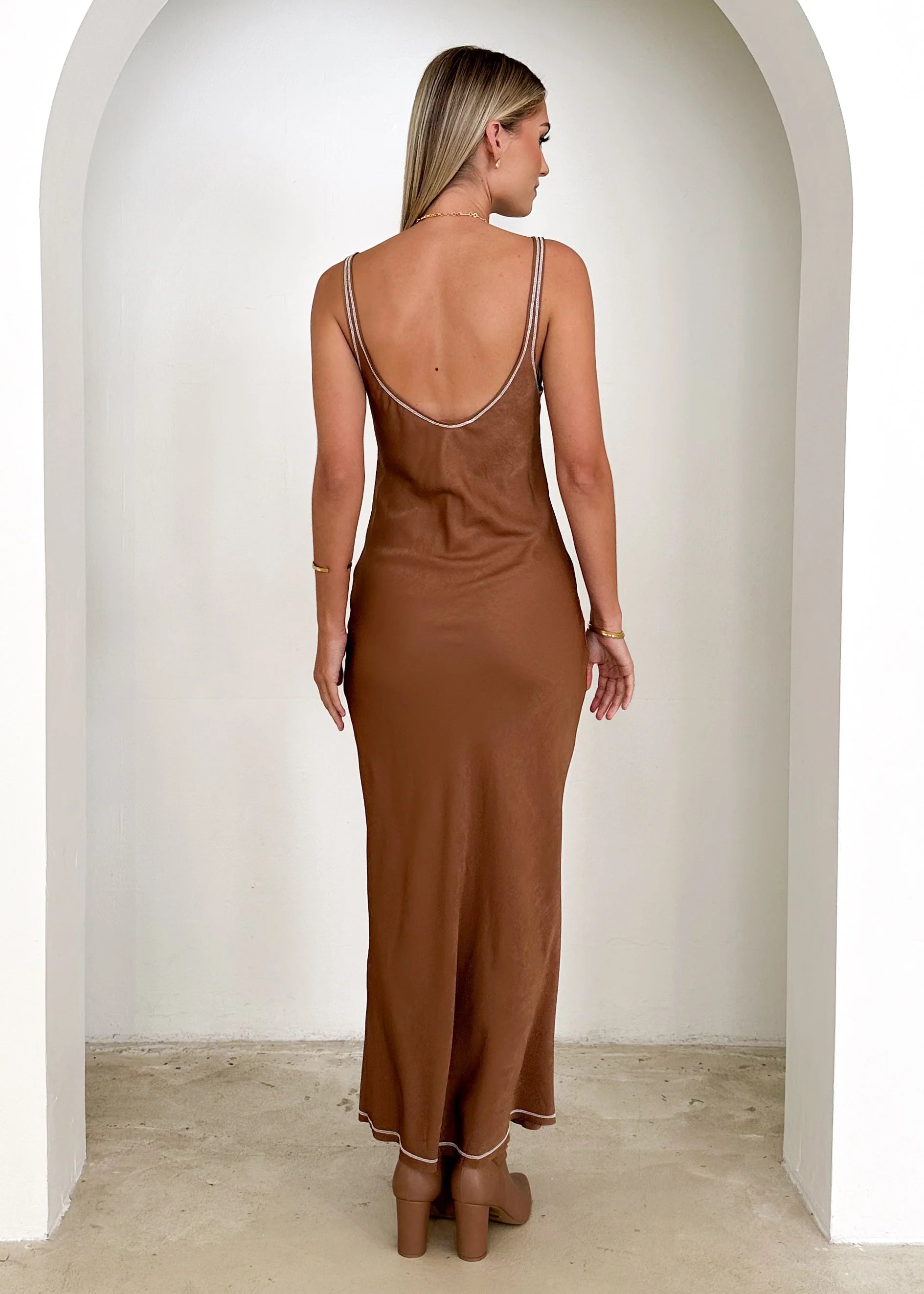 Jour Maxi Dress - Rust