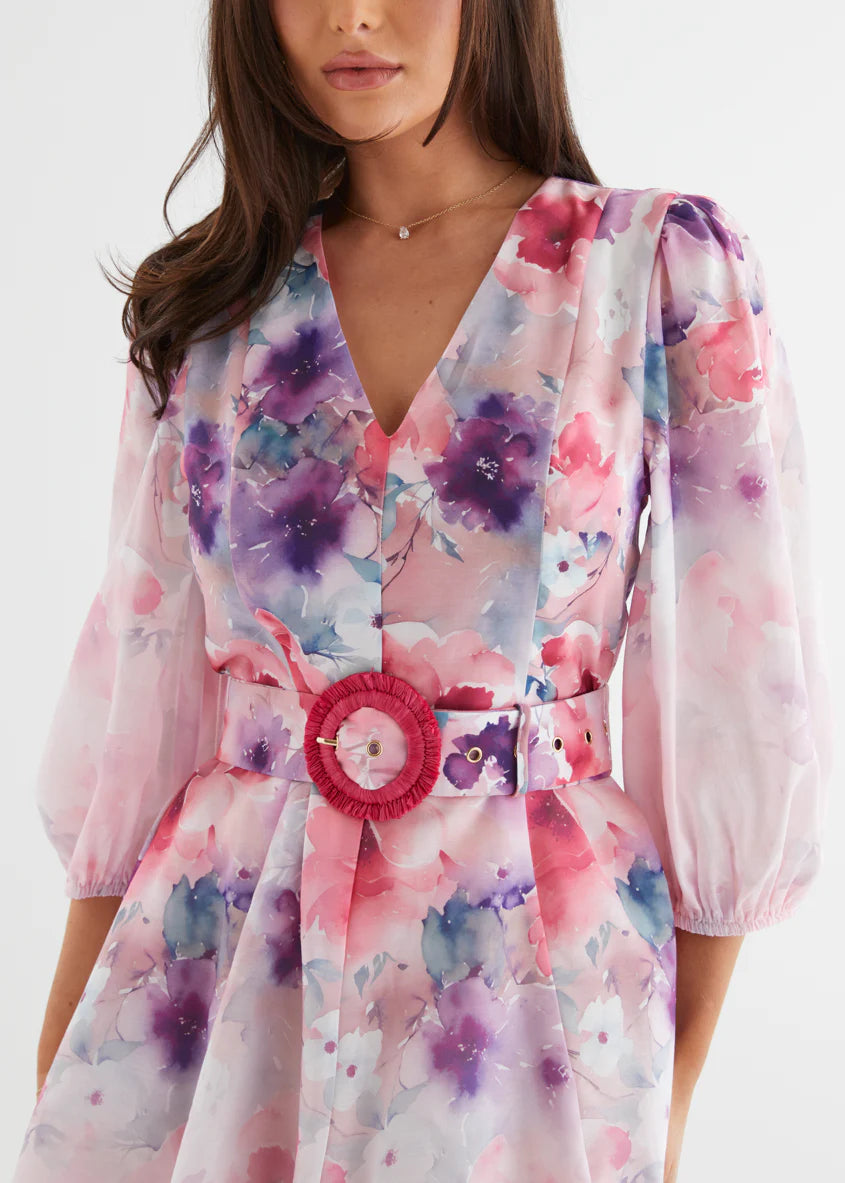 Leslee Dress - Lavender Blossom