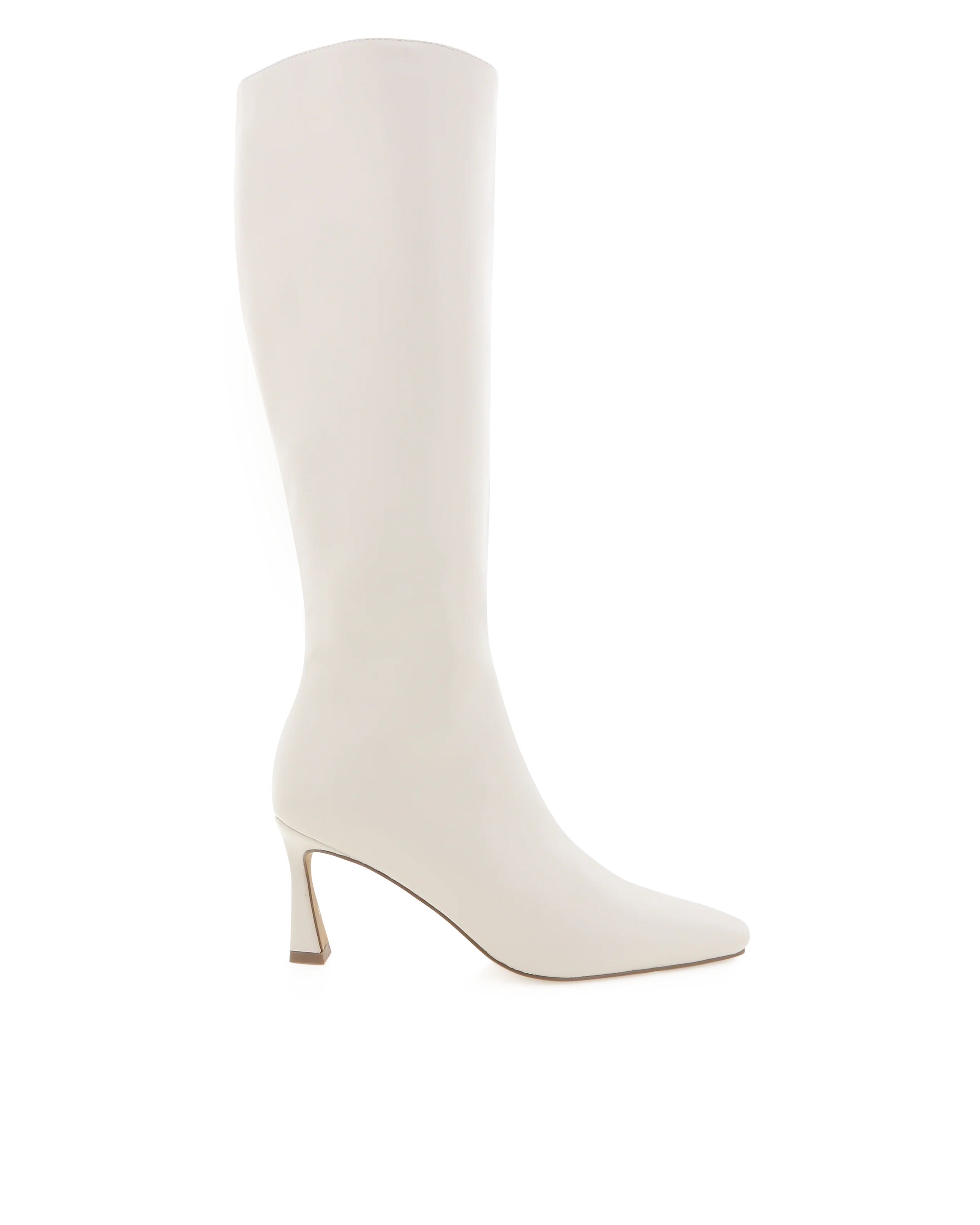 Shyla Knee High Boots - Ivory