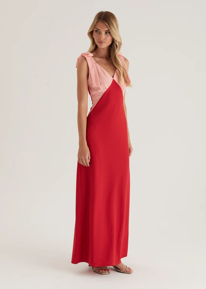 Formation Maxi Dress - Cherry Splice