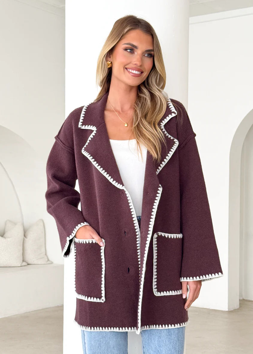 Harlo Cardigan - Espresso