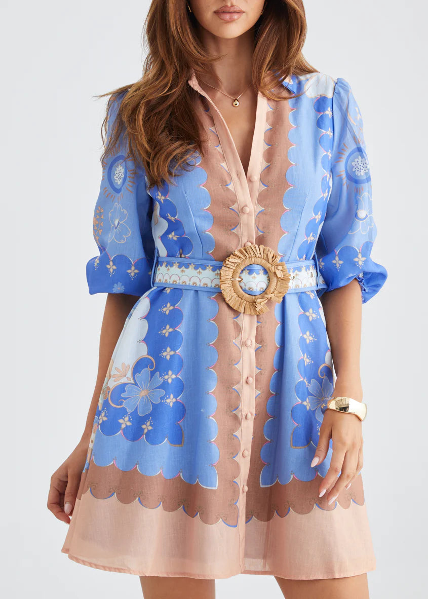 Angelica Dress - Blue Moon