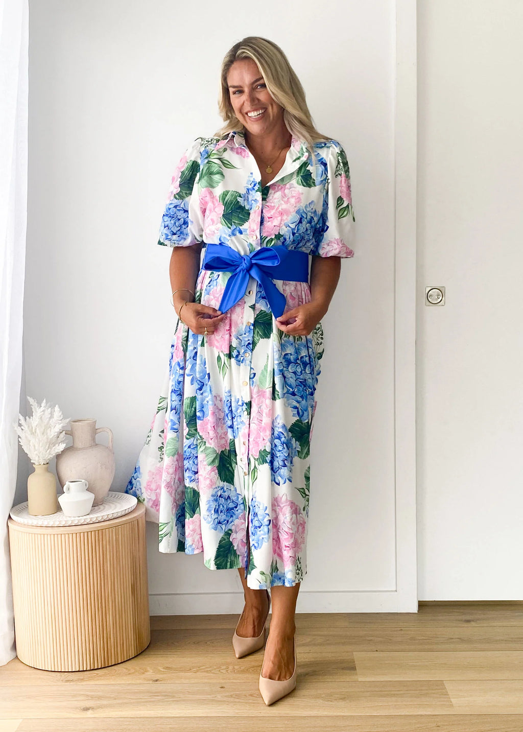 Bianka Maxi Dress - Blue Hydrangea