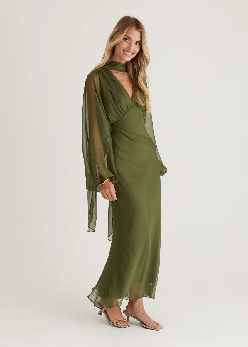 Rosabella Maxi Dress - Olive