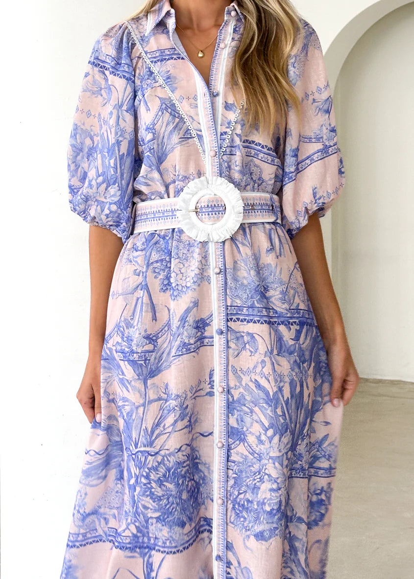Jolene Maxi Dress - Porcelain