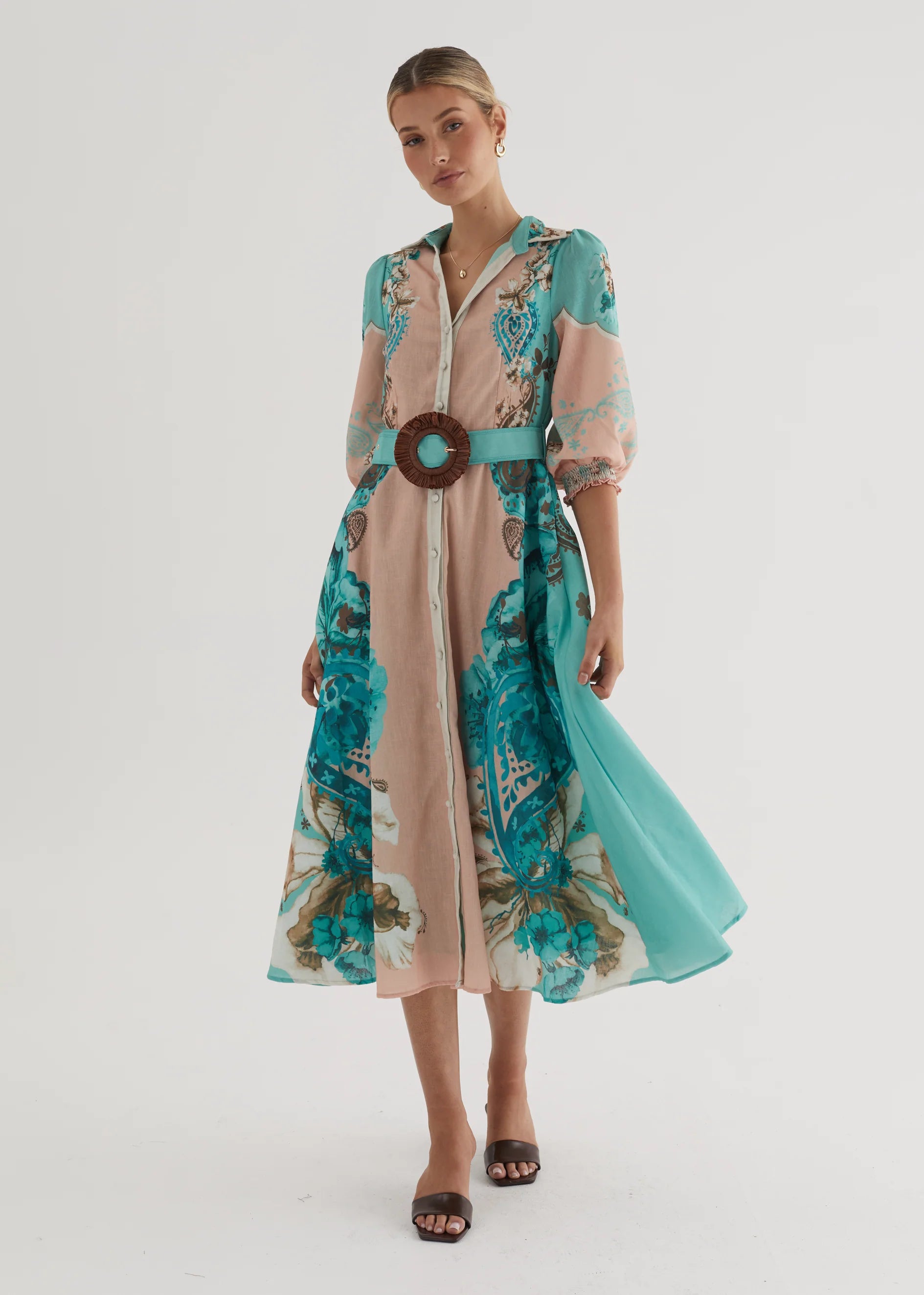 Pip Midi Dress - Willow Floral