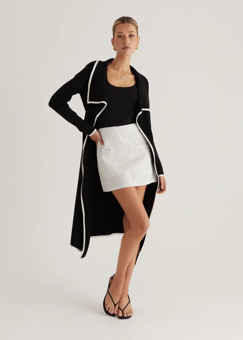 Portland Knit Coat - Black