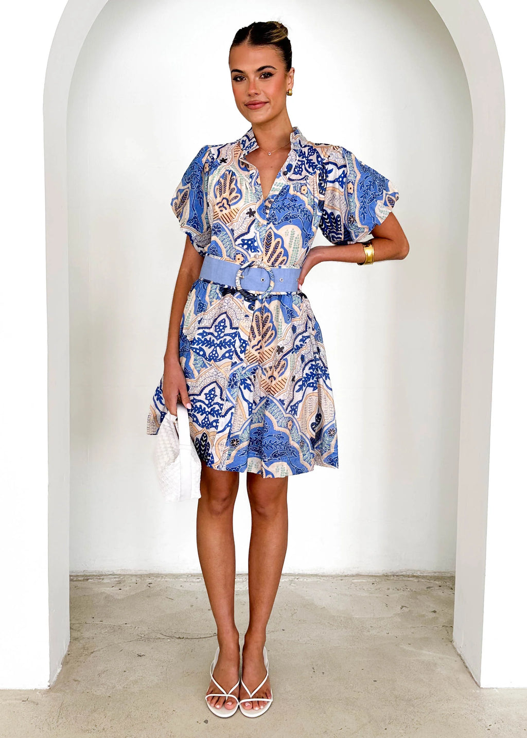 Raquel Dress - Blue Paisley