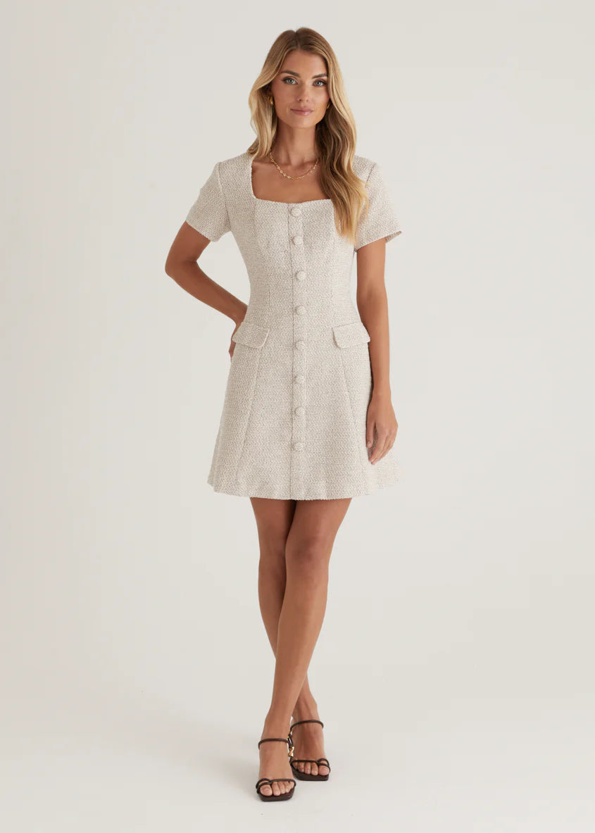 Silvia Dress - Oat Marl