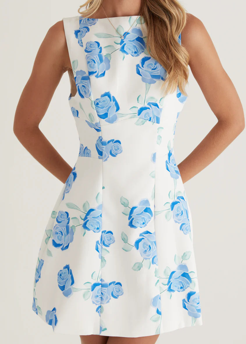 Clarissa Dress - Azure Floral
