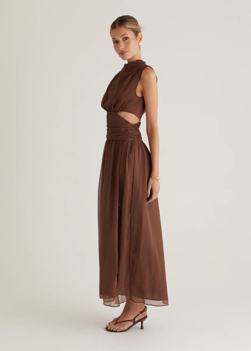 Everett Maxi Dress - Chocolate