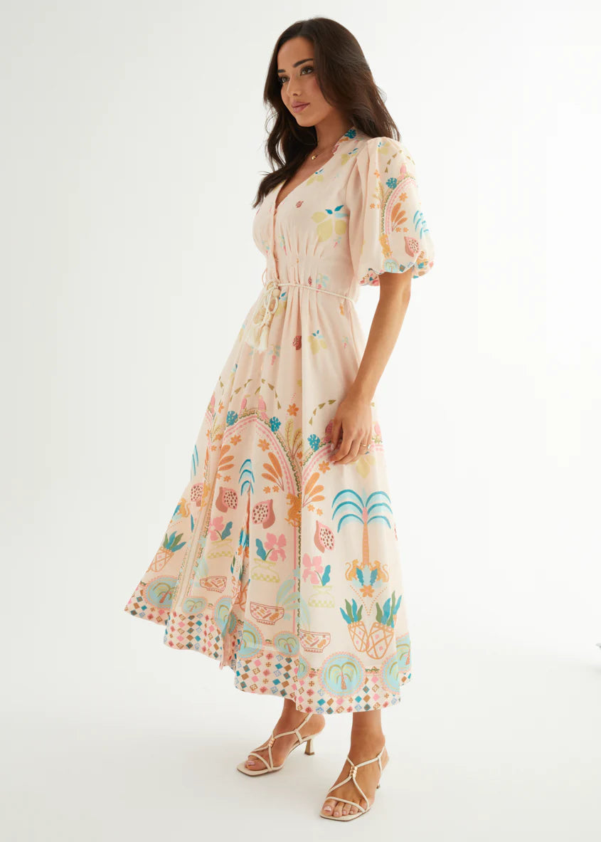 Alma Midi Dress - Acacia