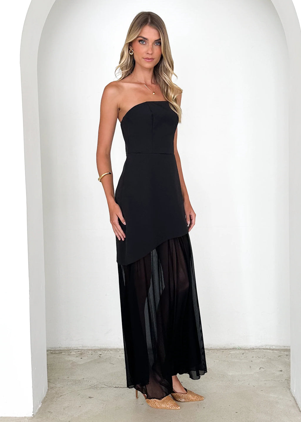 Cabaret Strapless Maxi Dress - Black