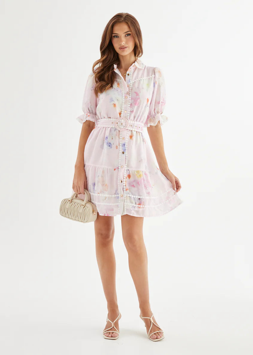 Celetia Dress - Pink Floral