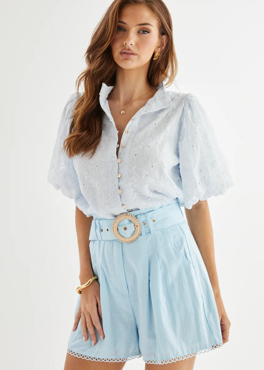 Middleton Blouse - Baby Blue