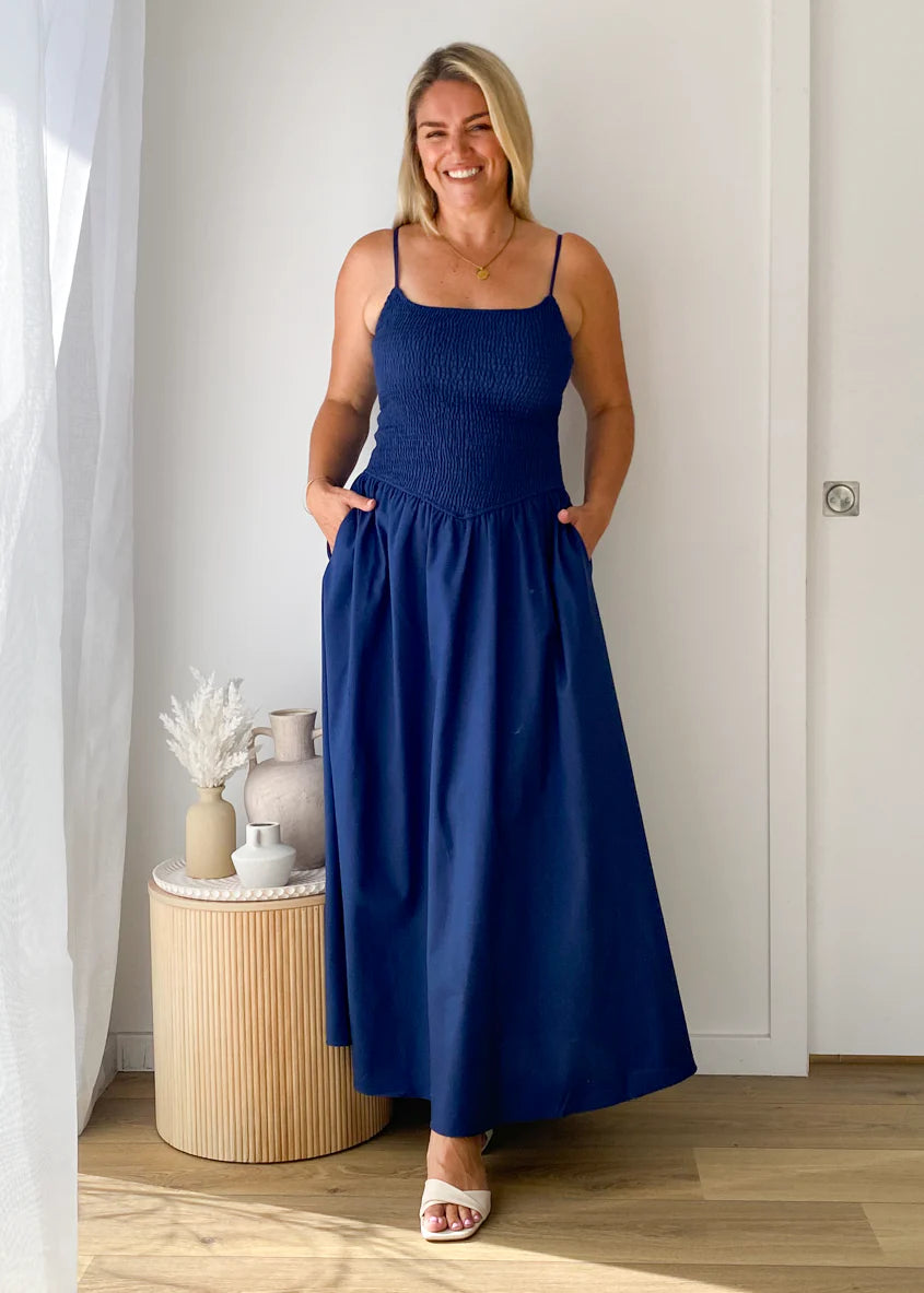 Skye Maxi Dress - Navy