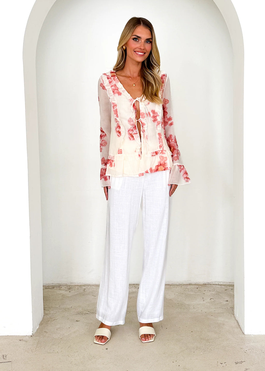 Daytona Blouse - Pink Floral