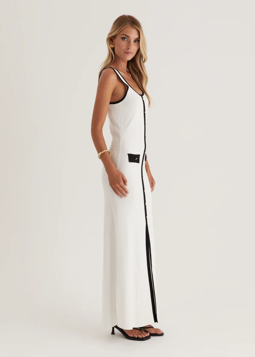 Praia Knit Maxi Dress - Off White